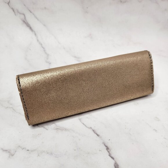 Fossil Gold Glasses Sunglasses Case Hard Shell Magnetic Closure - Picture 3 of 6